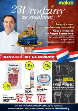 Gazetka promocyjna Makro Cash&Carry, ważna od 12.09.2017 do 25.09.2017.