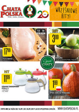 Gazetka promocyjna Chata Polska, ważna od 14.09.2017 do 20.09.2017.