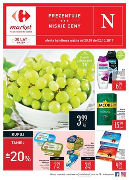 Gazetka promocyjna Carrefour, ważna od 20.09.2017 do 02.10.2017.