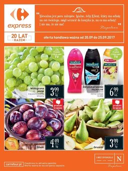 Gazetka promocyjna Carrefour, ważna od 20.09.2017 do 25.09.2017.