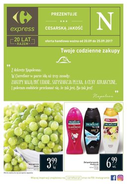 Gazetka promocyjna Carrefour, ważna od 20.09.2017 do 25.09.2017.