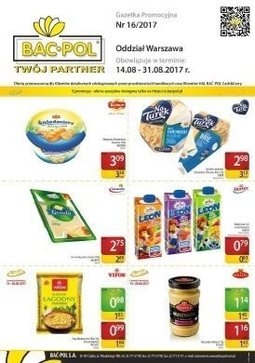 Gazetka promocyjna Bać-Pol, ważna od 18.09.2017 do 30.09.2017.