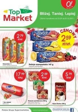 Gazetka promocyjna Top Market, ważna od 25.09.2017 do 01.10.2017.