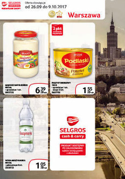 Gazetka promocyjna Selgros Cash&Carry, ważna od 26.09.2017 do 09.10.2017.