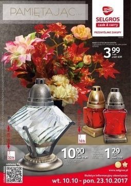 Gazetka promocyjna Selgros Cash&Carry, ważna od 10.10.2017 do 23.10.2017.