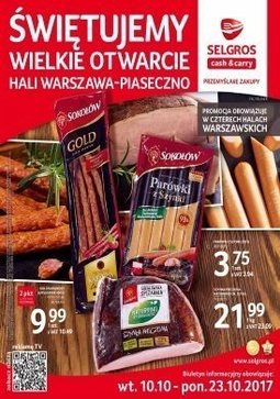 Gazetka promocyjna Selgros Cash&Carry, ważna od 10.10.2017 do 23.10.2017.