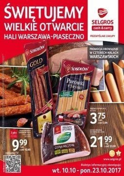 Gazetka promocyjna Selgros Cash&Carry, ważna od 10.10.2017 do 23.10.2017.