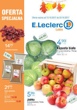 Gazetka promocyjna E.Leclerc, ważna od 13.10.2017 do 22.10.2017.