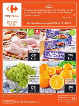 Gazetka promocyjna Carrefour, ważna od 18.10.2017 do 23.10.2017.