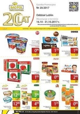 Gazetka promocyjna Bać-Pol, ważna od 16.10.2017 do 31.10.2017.