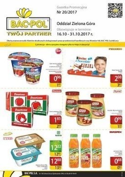 Gazetka promocyjna Bać-Pol, ważna od 16.10.2017 do 31.10.2017.