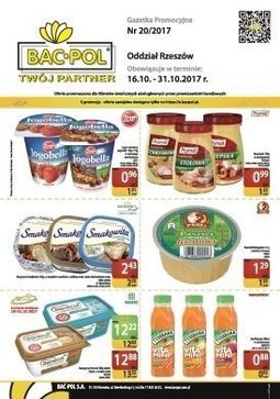 Gazetka promocyjna Bać-Pol, ważna od 16.10.2017 do 31.10.2017.