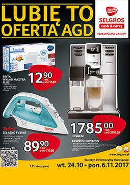 Gazetka promocyjna Selgros Cash&Carry, ważna od 24.10.2017 do 06.11.2017.
