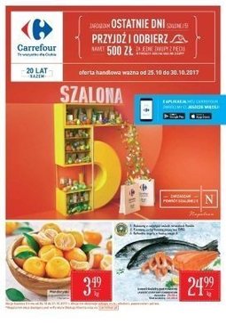 Gazetka promocyjna Carrefour, ważna od 25.10.2017 do 30.10.2017.